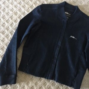 FUBU JEAN-BOMBER JACKET